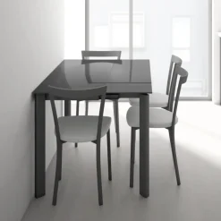 Poker Minor Table petit espace extensible en verre