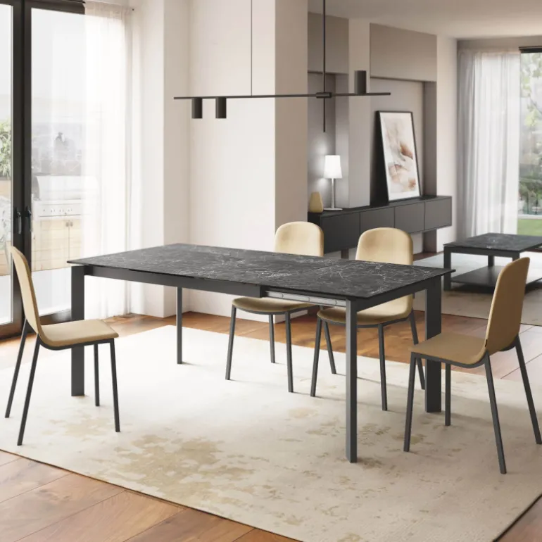 Poker Table petit espace extensible en céramique