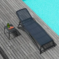 Pop Table basse de jardin carrée empilable en polypropylène