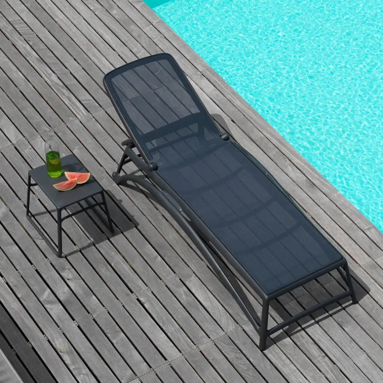 Pop Table basse de jardin carrée empilable en polypropylène