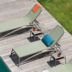 Pop Table basse de jardin carrée empilable en polypropylène