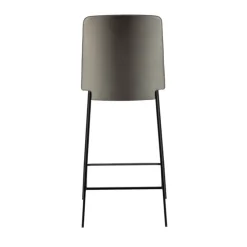 Primera Tabouret snack belge rembourré en simili et pieds en métal