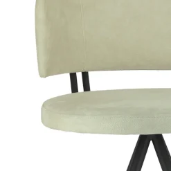 Prélude Tabouret snack en tissu et pieds métal