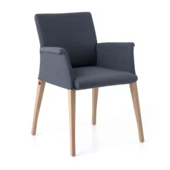 Pure classic Mobitec® Fauteuil cocooning en tissu avec pieds en bois