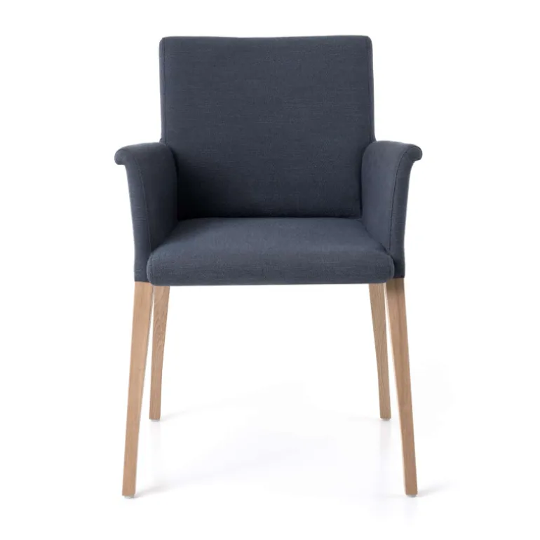 Pure classic Mobitec® Fauteuil cocooning en tissu avec pieds en bois