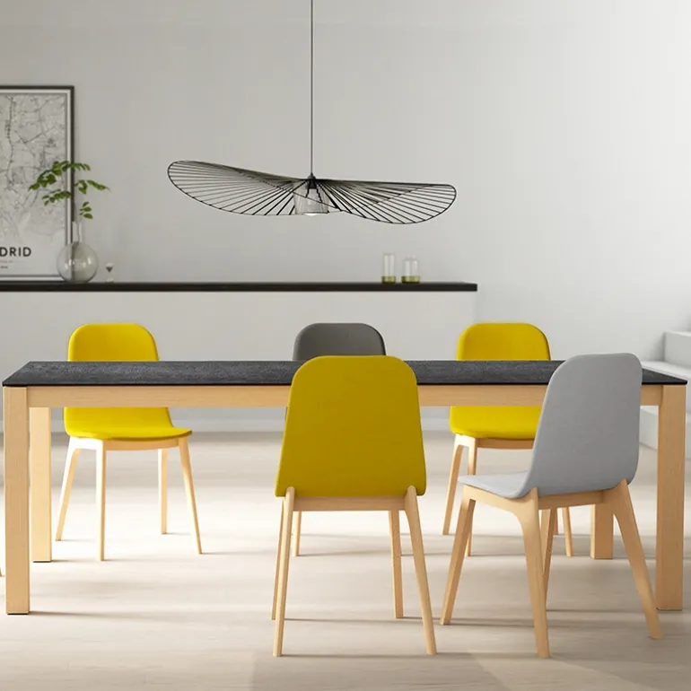 Quadra Table moderne en céramique extensible