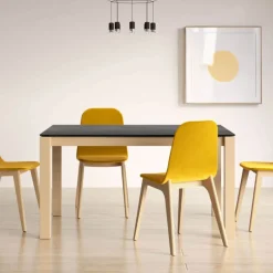 Quadra Table moderne en céramique extensible