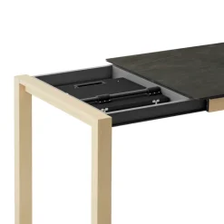 Quadra Table moderne en céramique extensible