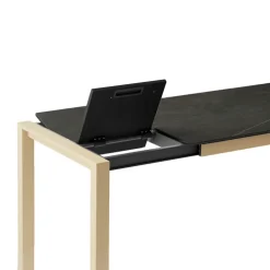 Quadra Table moderne en céramique extensible