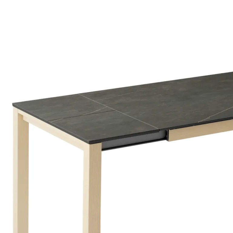Quadra Table moderne en céramique extensible