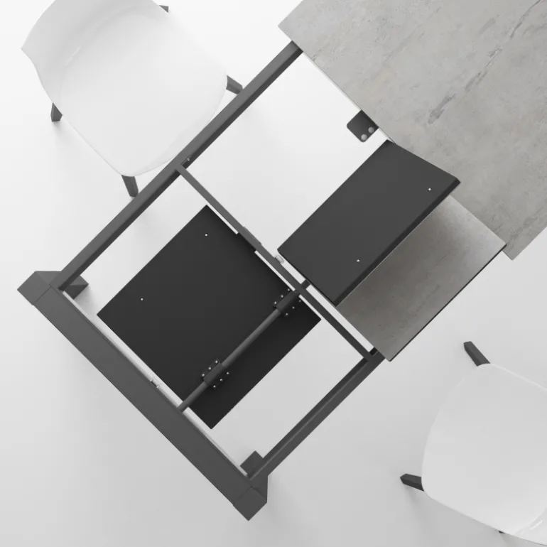 Quadra Table moderne en céramique extensible