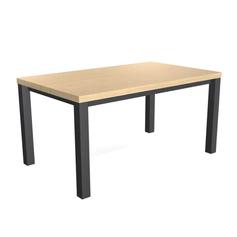 Qube Table rectangulaire intemporelle en stratifié