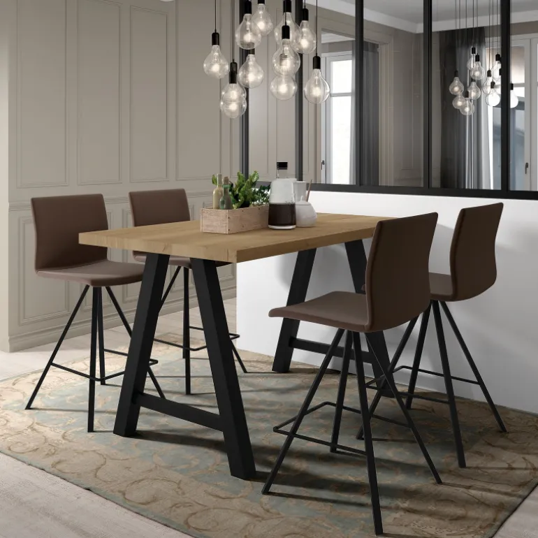 Querido Table snack moderne de salle à manger en stratifié