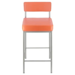 Quinta Tabouret snack moderne en métal et simili