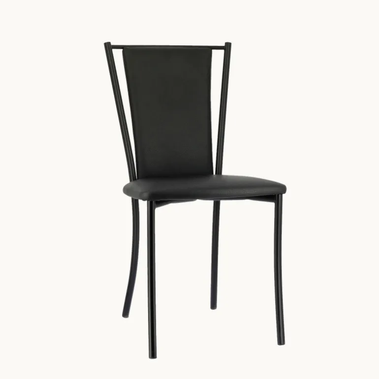 Reina Chaise de cuisine contemporaine en métal et simili