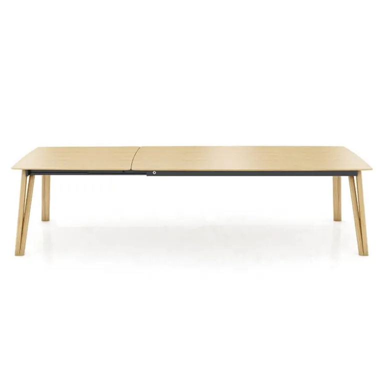 Rennes Mobitec® Table en bois massif extensible pieds épingle