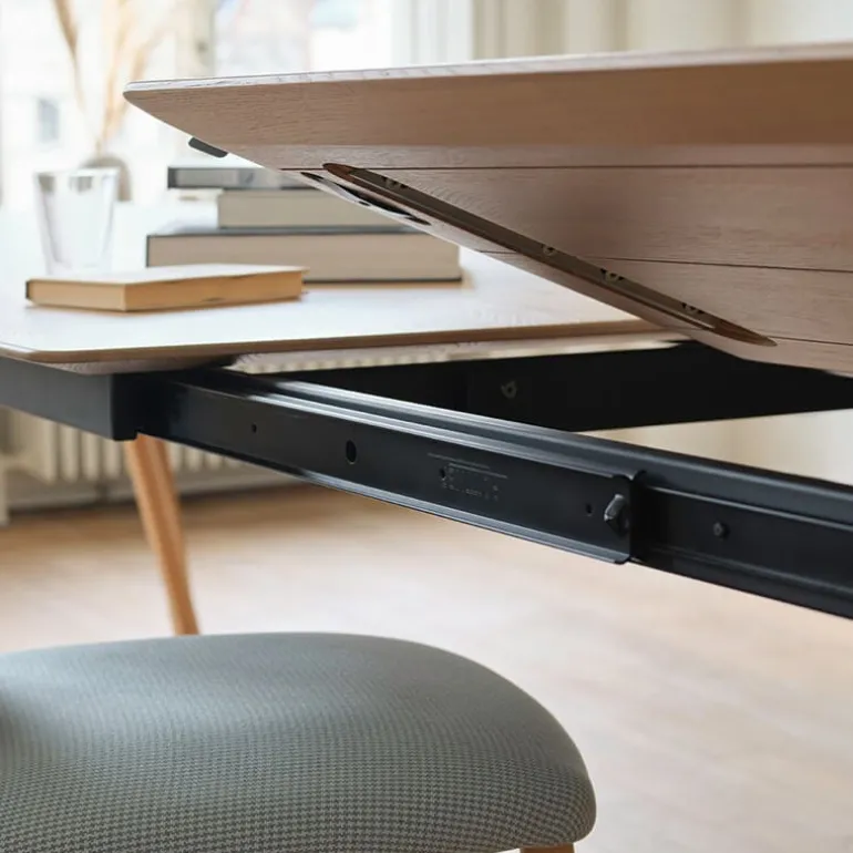 Rennes Mobitec® Table en bois massif extensible pieds épingle