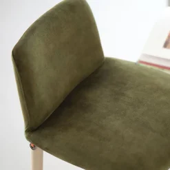 Rob C06 Mobitec® Tabouret de bar en tissu et pieds bois massif