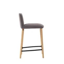 Rob C05 Mobitec® Tabouret snack en tissu et bois massif