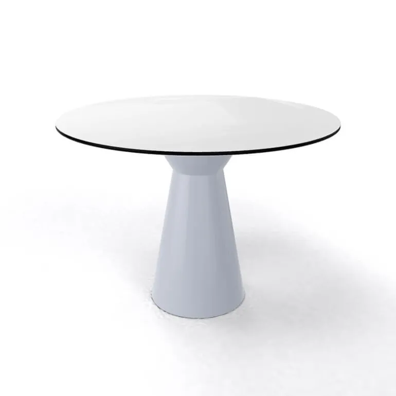 Roller H74 ronde Table design italienne ronde avec pied central