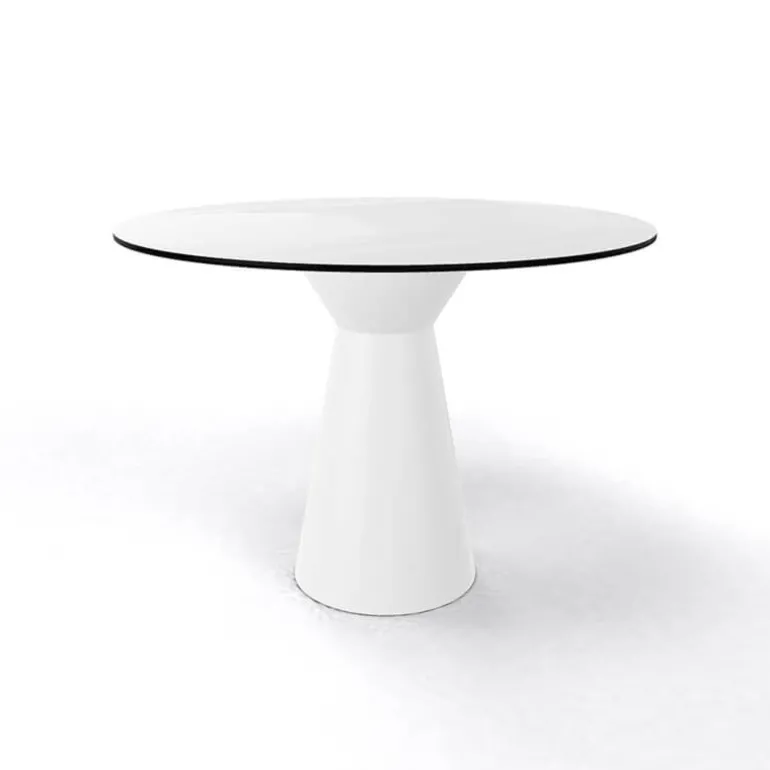 Roller H74 ronde Table design italienne ronde avec pied central