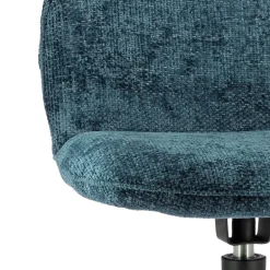 RosaChaise pivotante en tissu avec pieds en métal