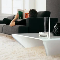 Rubino Sovet® Table basse design rectangulaire ou carrée en verre