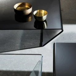 Rubino Sovet® Table basse design rectangulaire ou carrée en verre