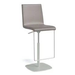 Sherpa Tabouret en simili réglable en hauteur et pivotant rembourré