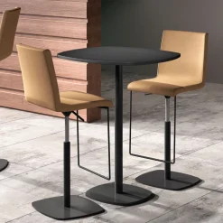 Sherpa Tabouret en simili réglable en hauteur et pivotant rembourré