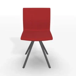 Silva Chaise design pieds métal et revêtement en tissu