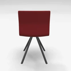 Silva Chaise design pieds métal et revêtement en tissu