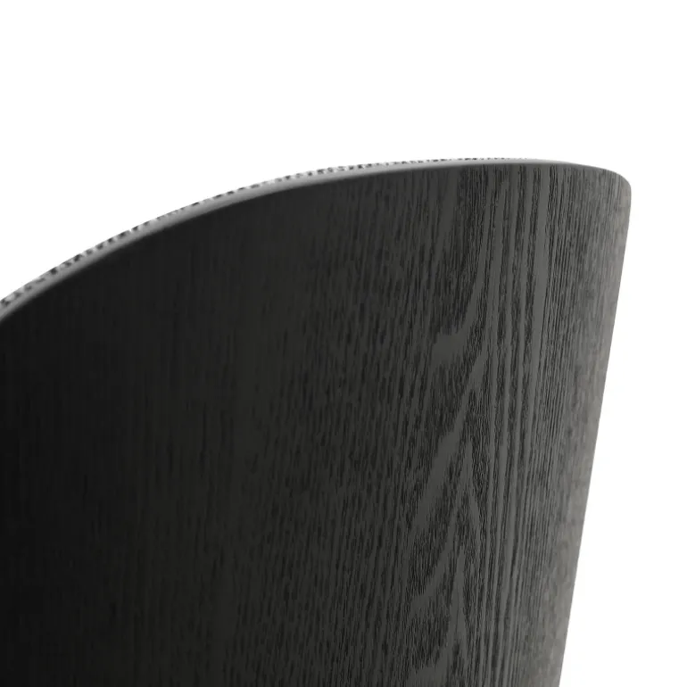 SimoneChaise bimatière en tissu dossier bois avec pieds en métal