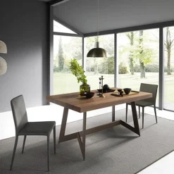 Sipario Table extensible design de salle à manger en bois