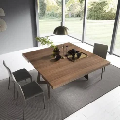 Sipario Table extensible design de salle à manger en bois