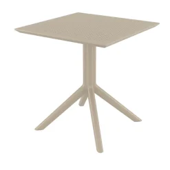 Sky Petite table de jardin carrée en résine