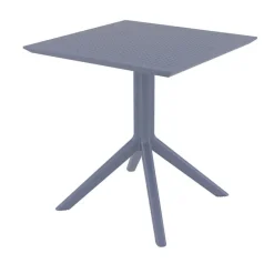 Sky Petite table de jardin carrée en résine