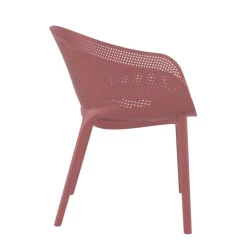 Sky Pro Fauteuil moderne empilable avec coque microperforée en polypropylène