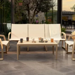 Sky Table basse de jardin rectangulaire en résine