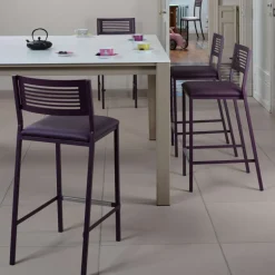 Slide Carrier® Tabouret moderne snack en synthétique et métal