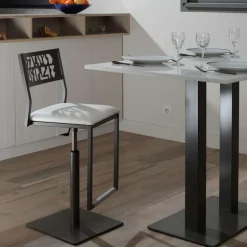 Slide Carrier® Tabouret pivotant et réglable en hauteur style industriel