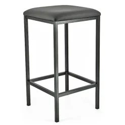 Slide Carrier® Tabouret snack en métal sans dossier assise synthétique