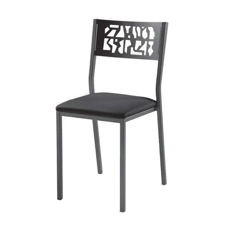 Slide Industrie Carrier® Chaise de cuisine moderne en métal style industriel