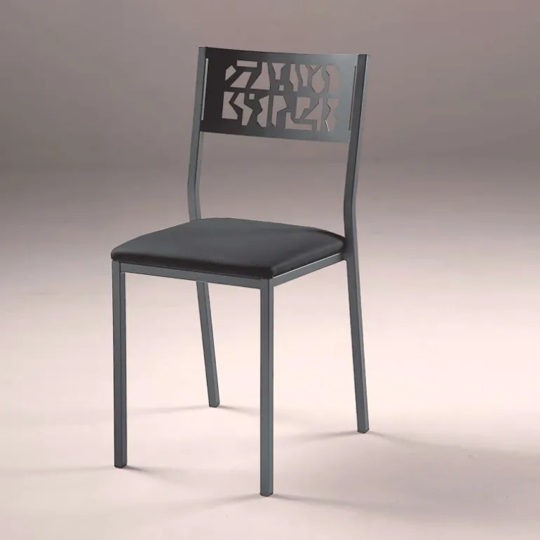 Slide Industrie Carrier® Chaise de cuisine moderne en métal style industriel