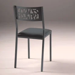 Slide Industrie Carrier® Chaise de cuisine moderne en métal style industriel