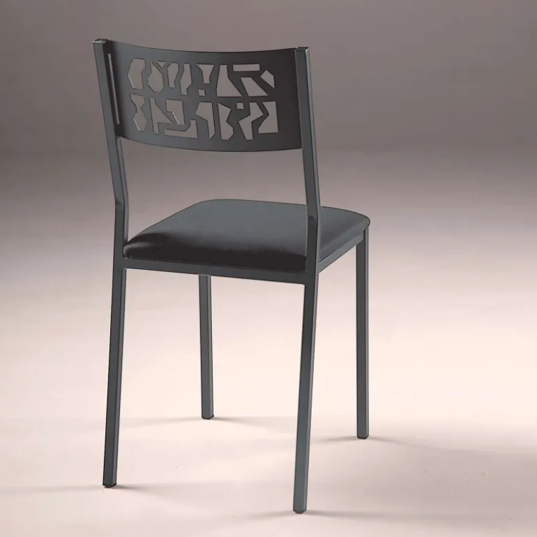 Slide Industrie Carrier® Chaise de cuisine moderne en métal style industriel