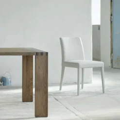 Slim Cover Mobitec® Chaise avec pieds gainés en tissu