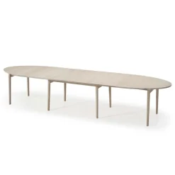 SM78 Table ovale extensible en bois massif fabriquée au Danemark