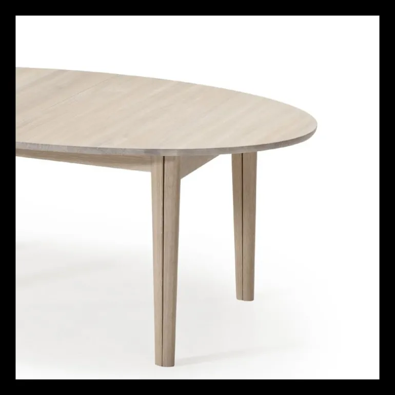 SM78 Table ovale extensible en bois massif fabriquée au Danemark