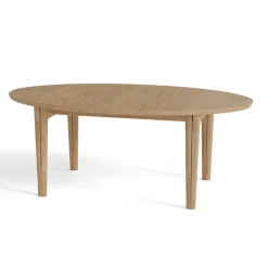 SM78 Table ovale extensible en bois massif fabriquée au Danemark